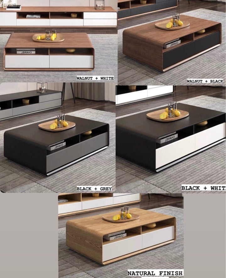 HILA Modern Wood Coffee Table
