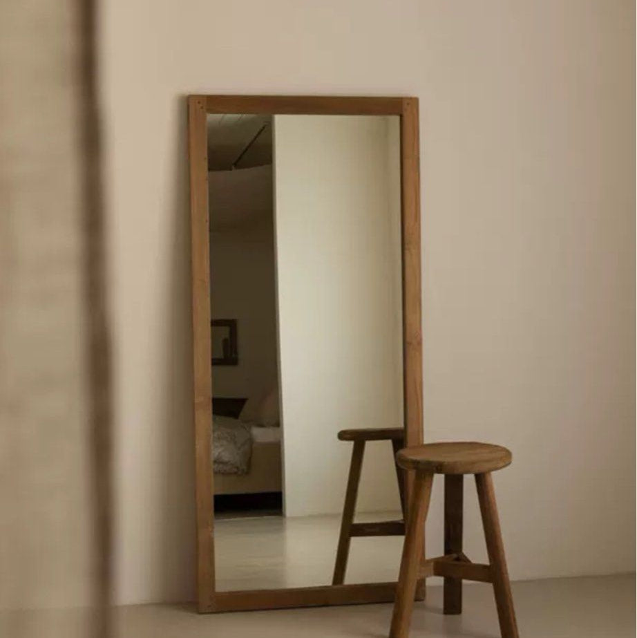 TRELIS Rustic Solid Wood Mirror
