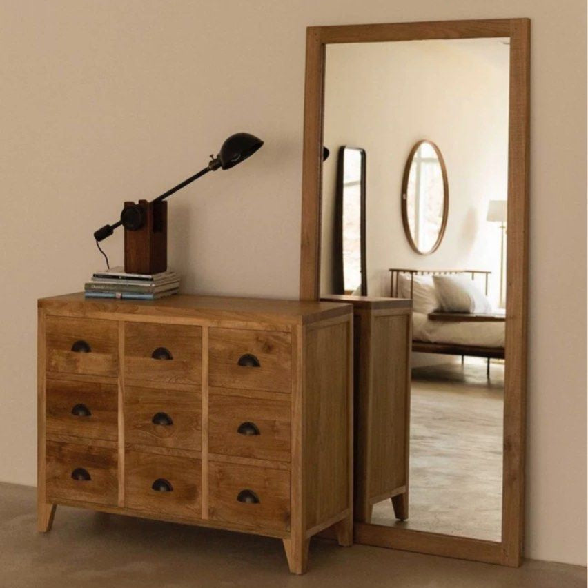 TRELIS Rustic Solid Wood Mirror