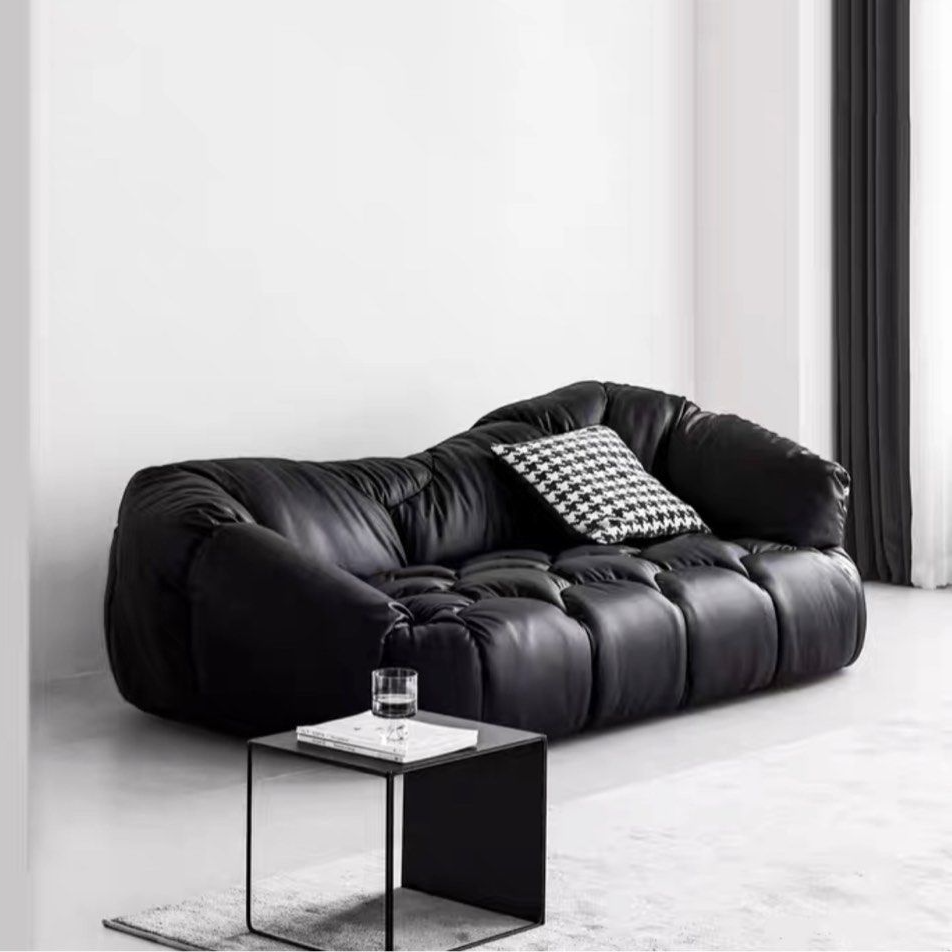 SELVORA Modern Leather Sofa