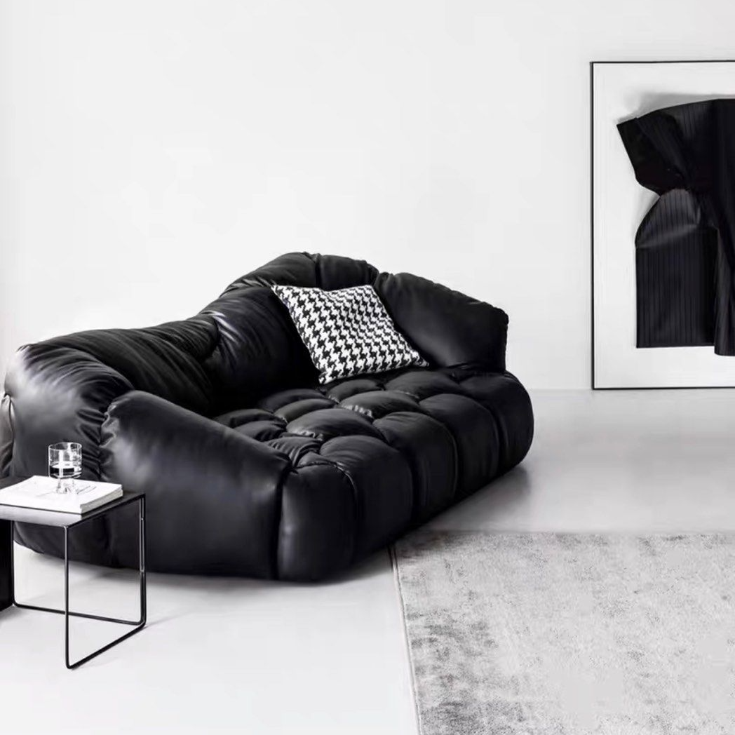 SELVORA Modern Leather Sofa