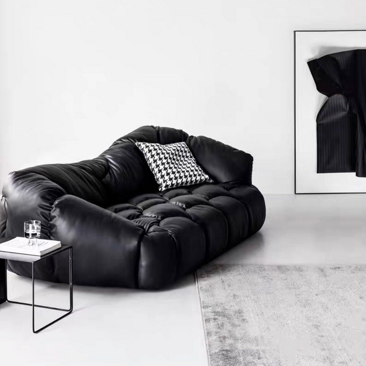 SELVORA Modern Leather Sofa