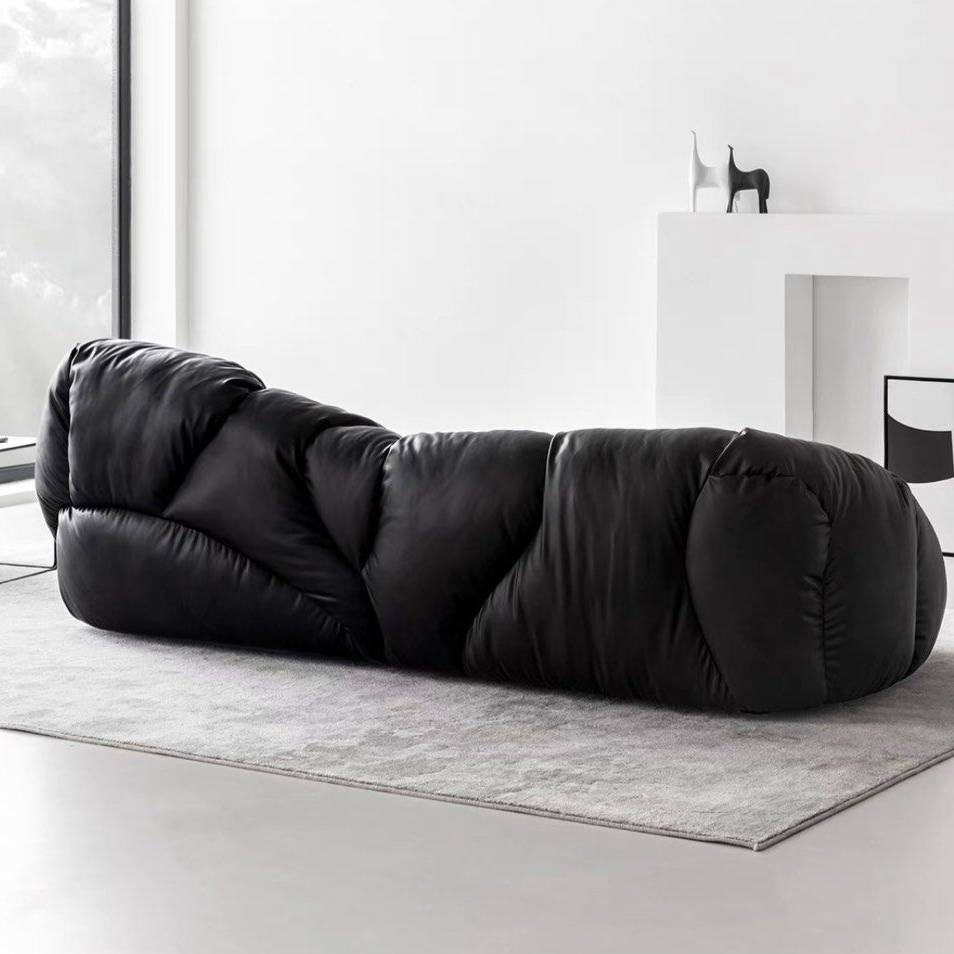 SELVORA Modern Leather Sofa