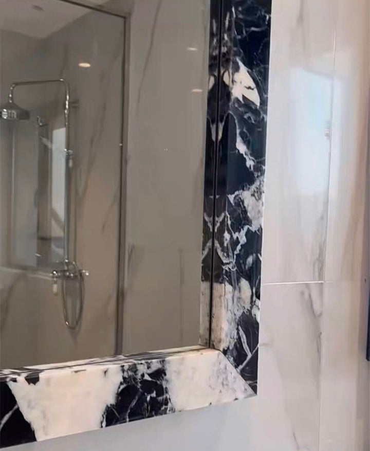 TRIANE Modern Marble Frame Mirror