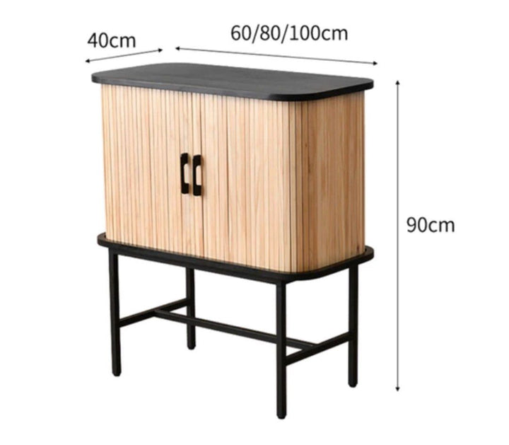 TRISHA 2 Door Wood Cabinet