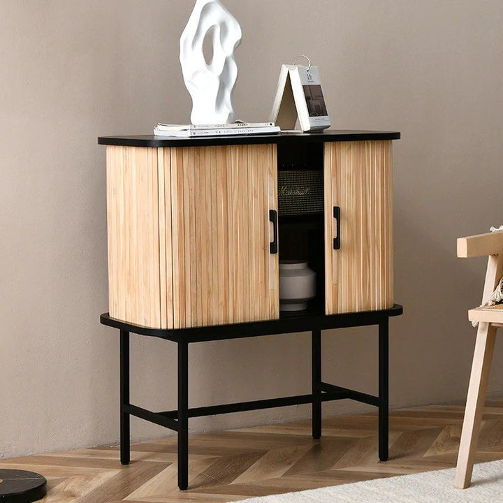 TRISHA 2 Door Wood Cabinet