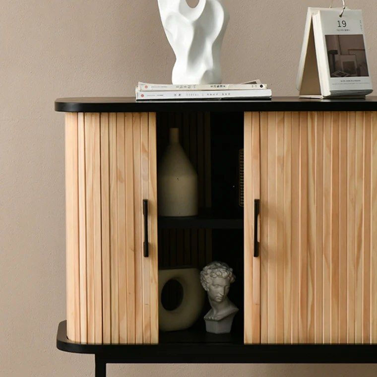 TRISHA 2 Door Wood Cabinet