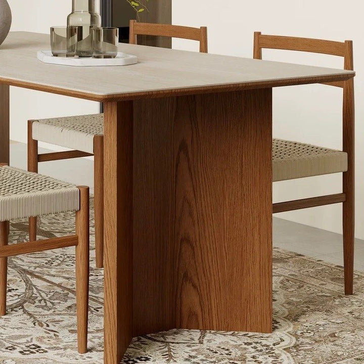 JERA Modern Travertine Dining Table