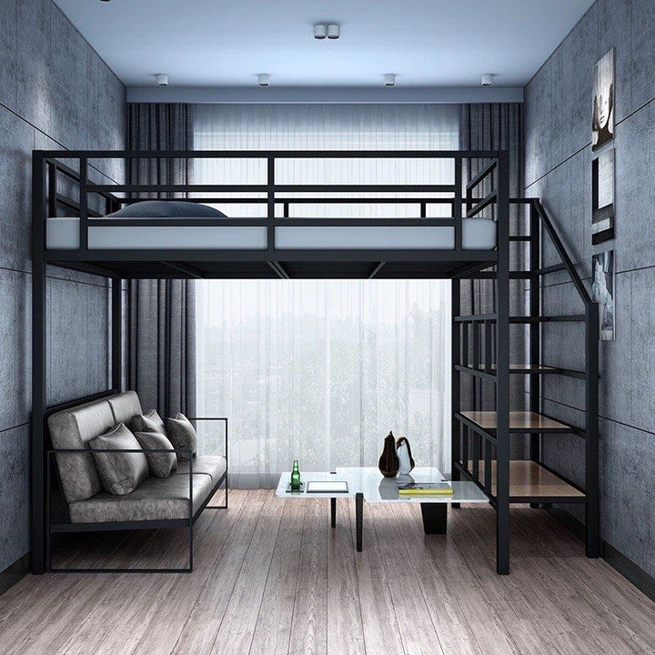 TROYE Modern Industrial Loft Bed