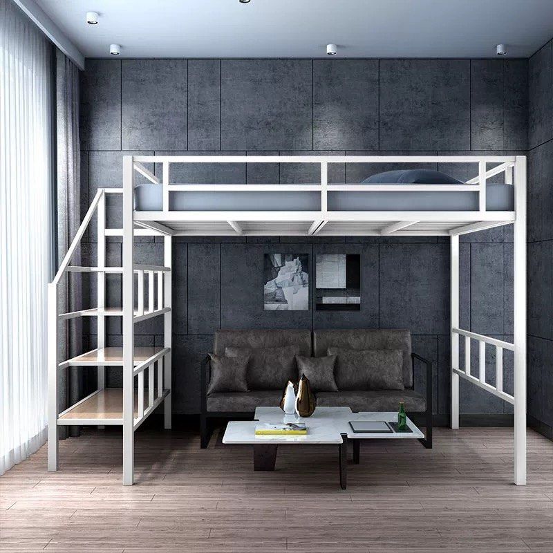 TROYE Modern Industrial Loft Bed
