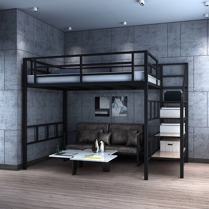 TROYE Modern Industrial Loft Bed