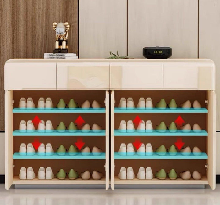TURZE Modern Champagne Shoe Cabinet