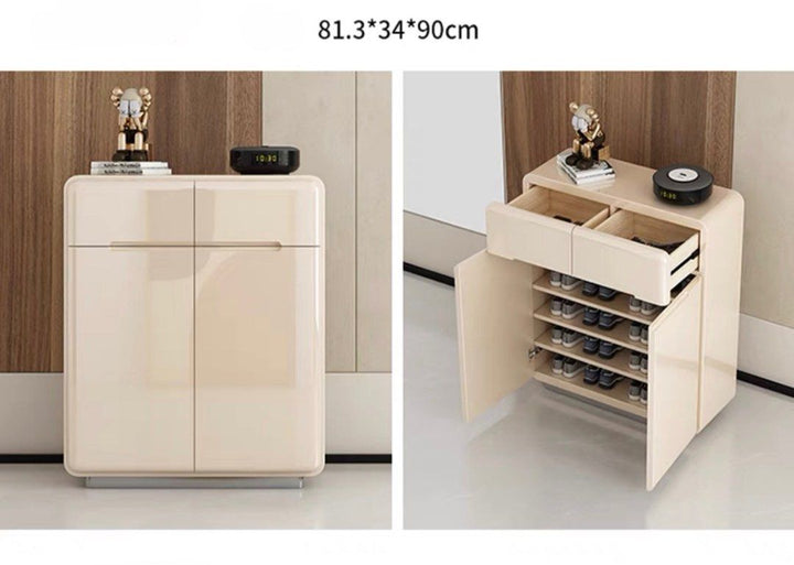 TURZE Modern Champagne Shoe Cabinet