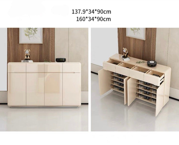 TURZE Modern Champagne Shoe Cabinet
