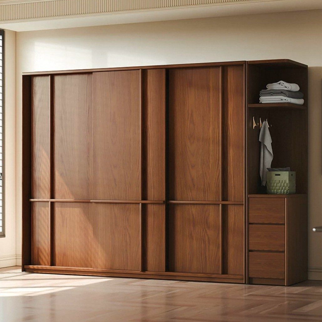 URSHER Modern Solid Wood Wardrobe