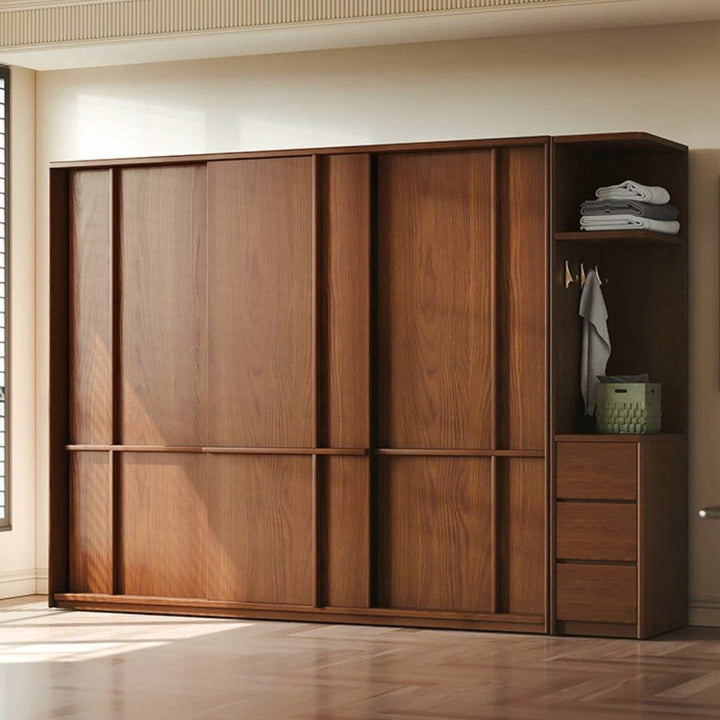 URSHER Modern Solid Wood Wardrobe