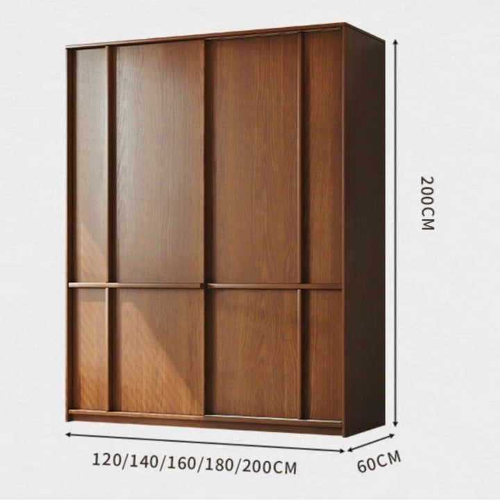 URSHER Modern Solid Wood Wardrobe