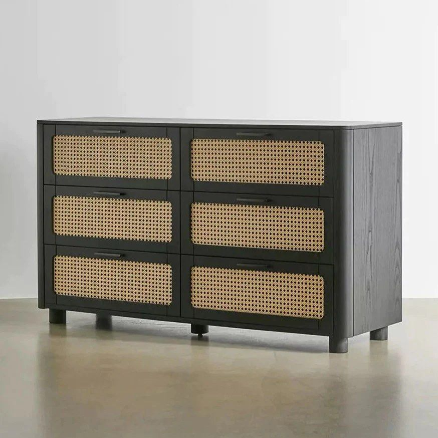 JEREMY Vintage Rattan Sideboard/Cabinet