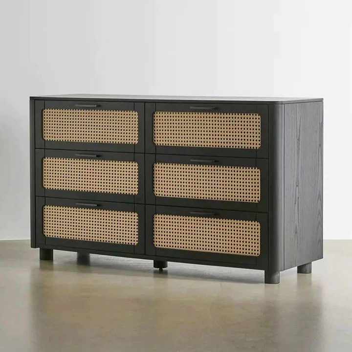 JEREMY Vintage Rattan Sideboard/Cabinet