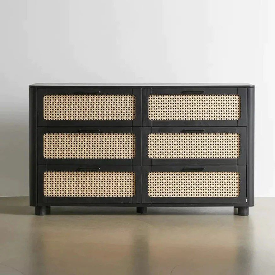 JEREMY Vintage Rattan Sideboard/Cabinet
