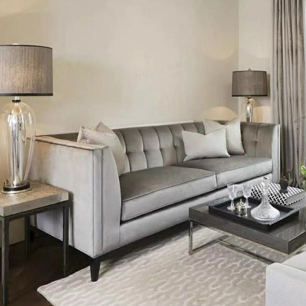 MAVELLE Modern Victorian Velvet Sofa