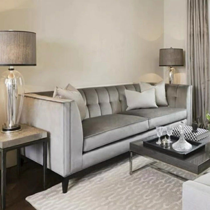 MAVELLE Modern Victorian Velvet Sofa