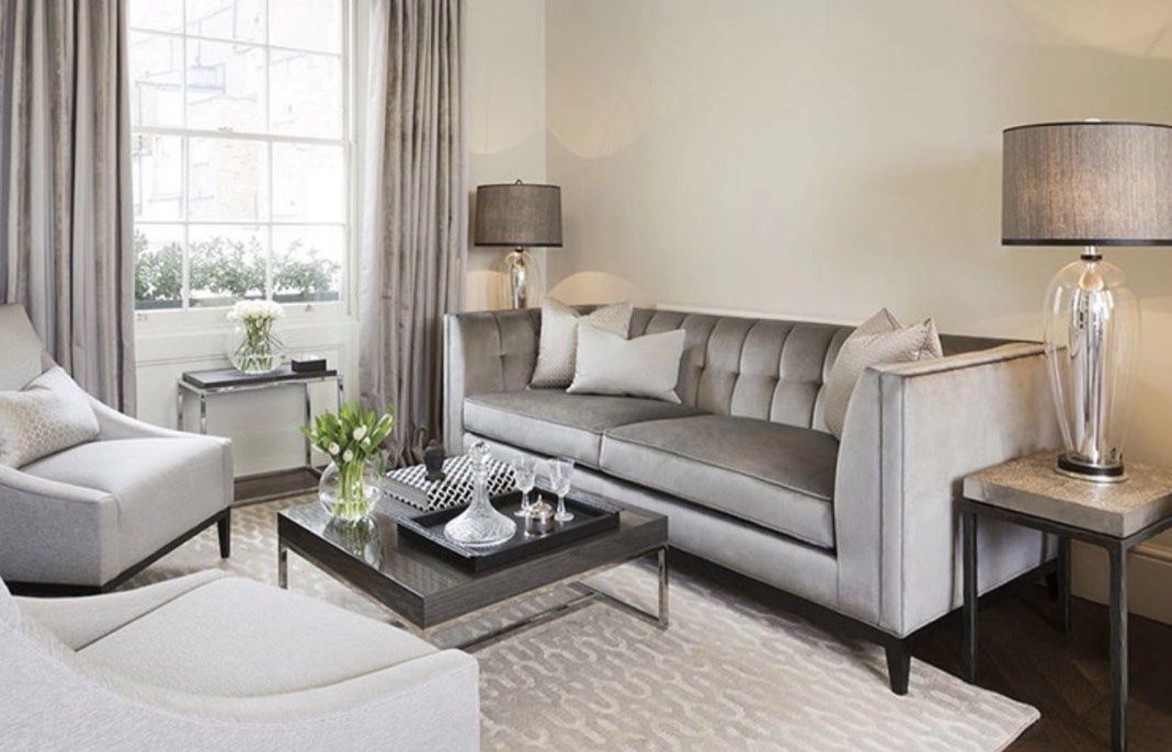 MAVELLE Modern Victorian Velvet Sofa