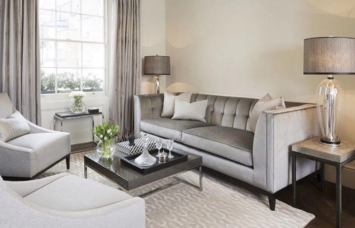 MAVELLE Modern Victorian Velvet Sofa