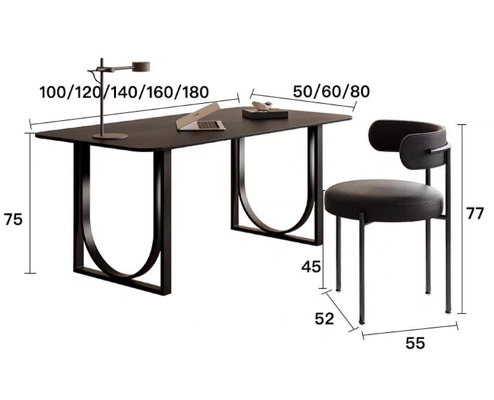 VAIRA Modern Sintered Stone Study Table
