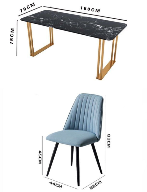 ABILENE Modern Marble Dining Table