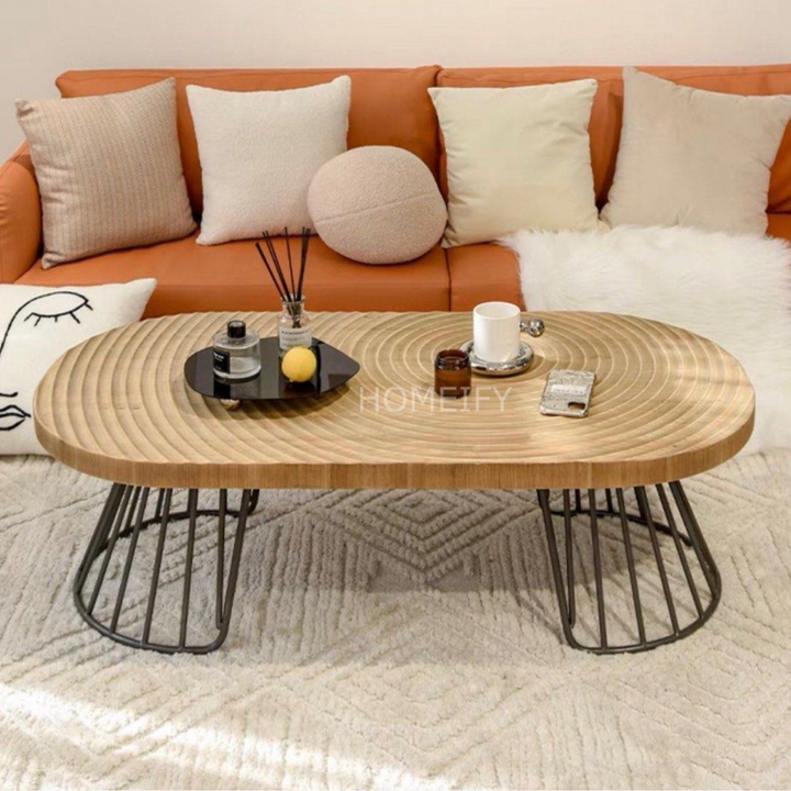 KIKO Japandi Solid Wood Coffee Table