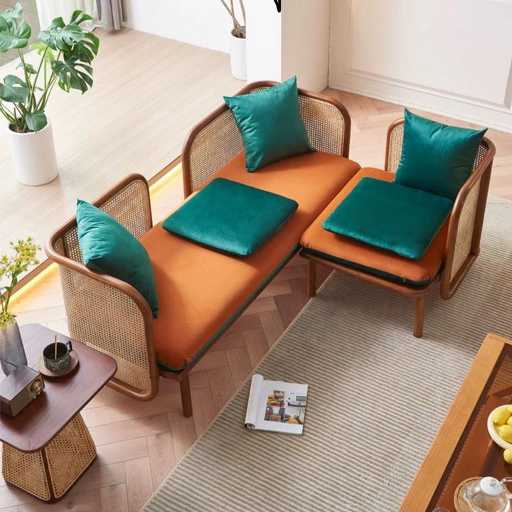 NOZUMI Japandi Rattan Sofa