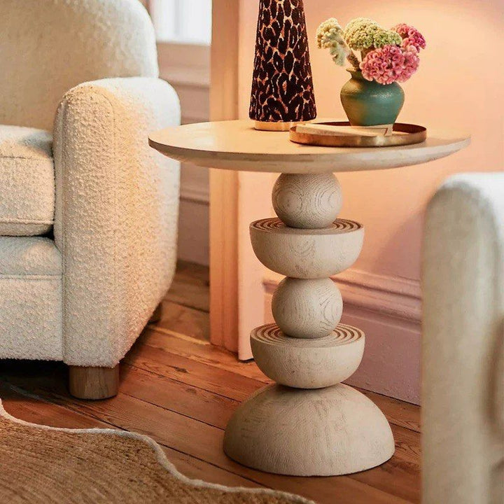 VALONCHE Modern Solid Wood Side Table