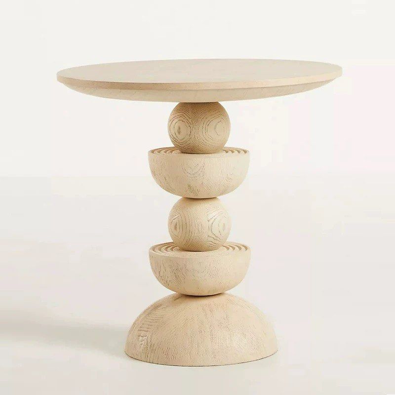 VALONCHE Modern Solid Wood Side Table