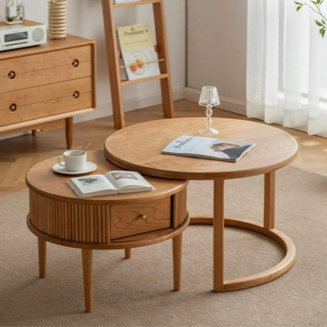 PHOEBE Round Coffee Table Set
