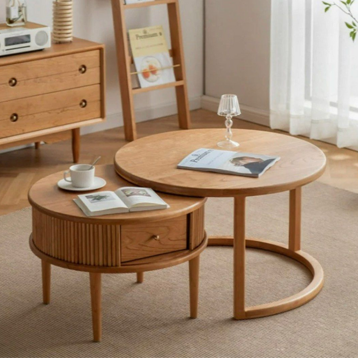 PHOEBE Round Coffee Table Set