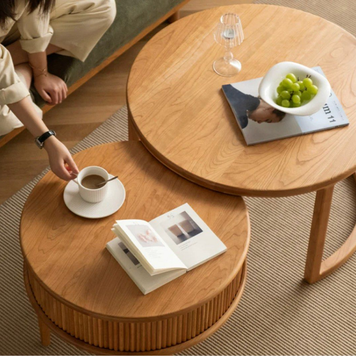 PHOEBE Round Coffee Table Set