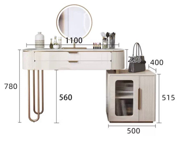 VAYER Modern Vanity Table Set