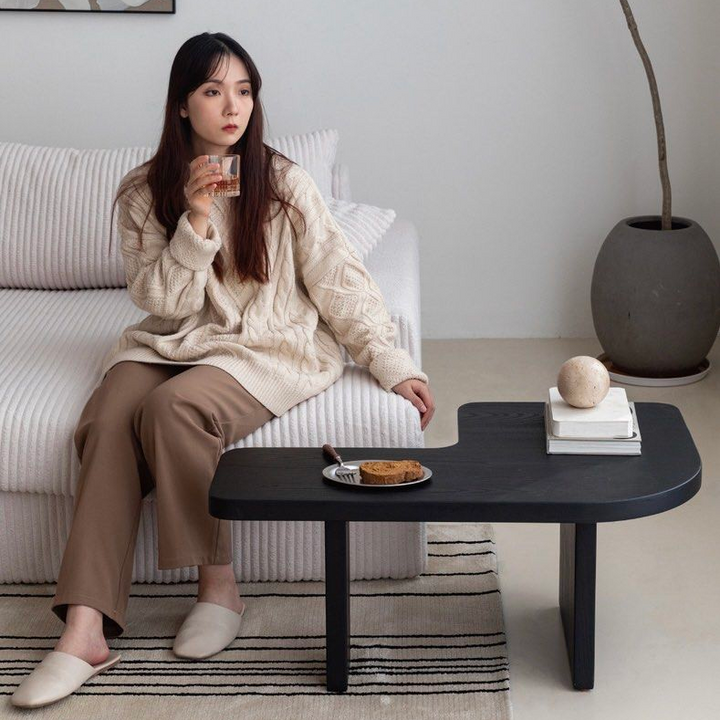 HAYLEY Modern Solid Wood Coffee Table