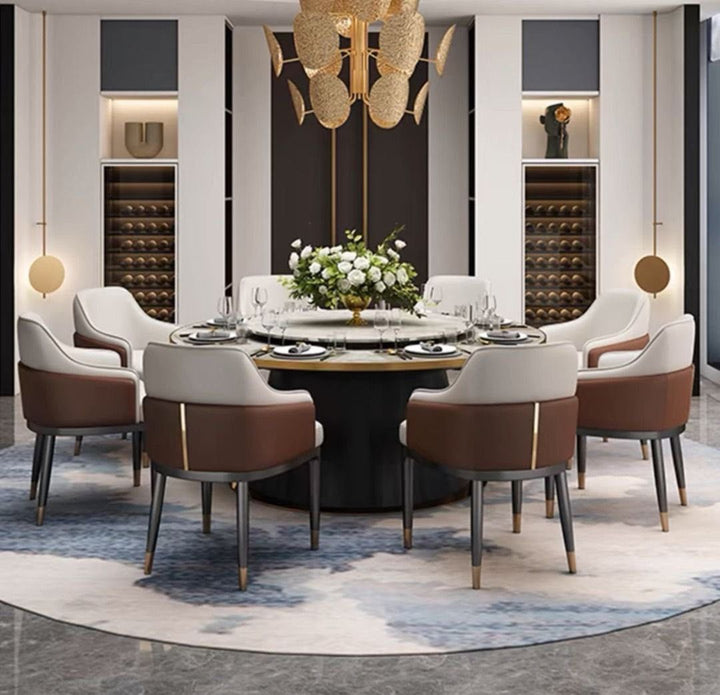 FONTAINE Modern Leather Dining Chair - Radical Homes Singapore
