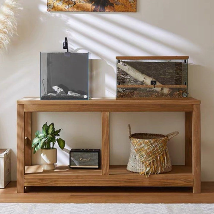 VALENTINO Rustic Solid Wood Display Shelf