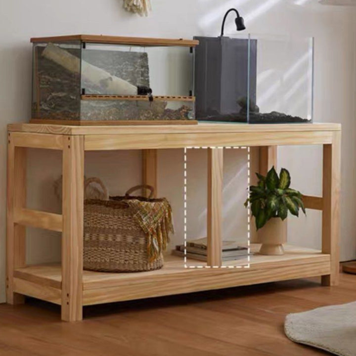 VALENTINO Rustic Solid Wood Display Shelf