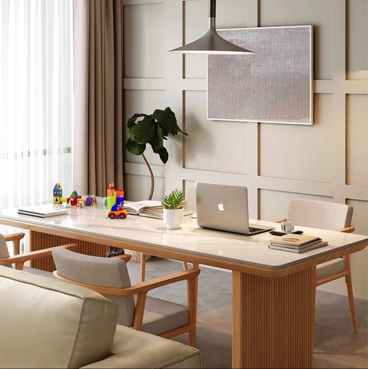 LENORE Japandi Sintered Stone Dining Table