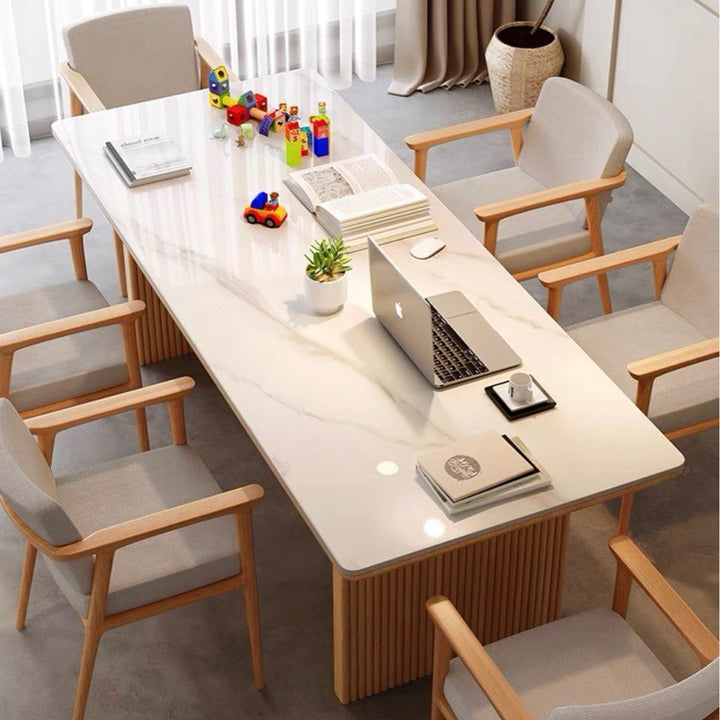 LENORE Japandi Sintered Stone Dining Table