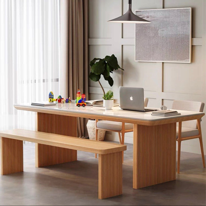 LENORE Japandi Sintered Stone Dining Table