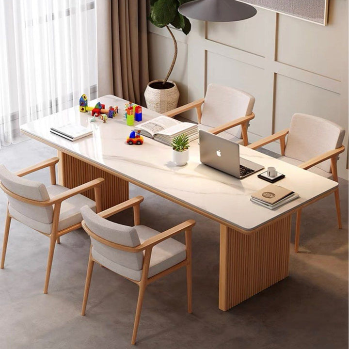 LENORE Japandi Sintered Stone Dining Table