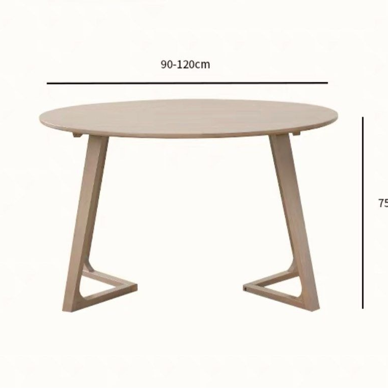 TREVINO Japandi Solid Wood Dining Table