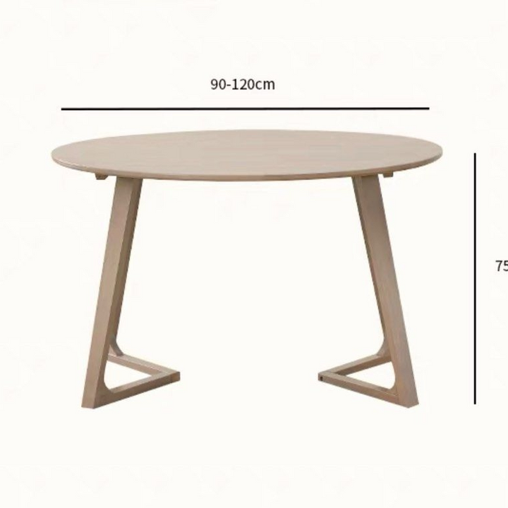 TREVINO Japandi Solid Wood Dining Table