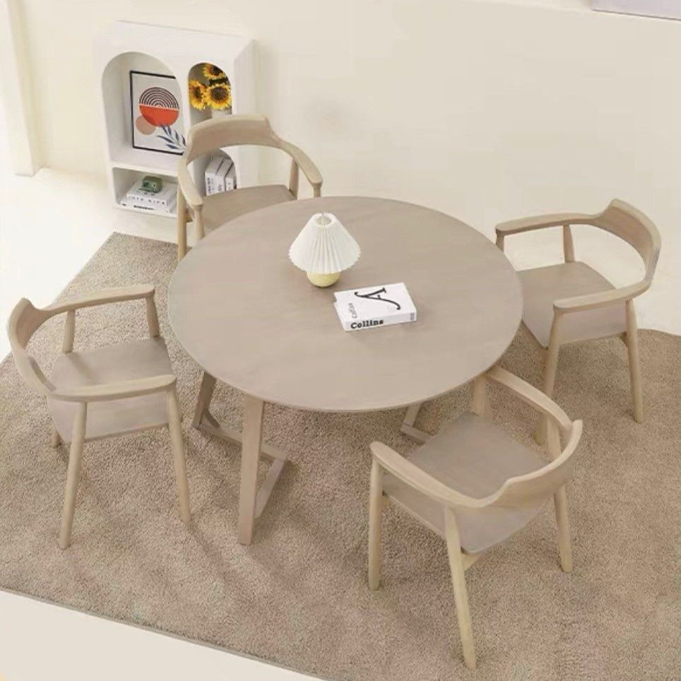 TREVINO Japandi Solid Wood Dining Table