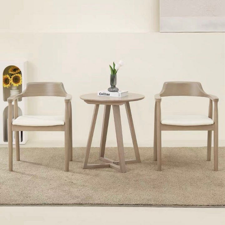 TREVINO Japandi Solid Wood Dining Table